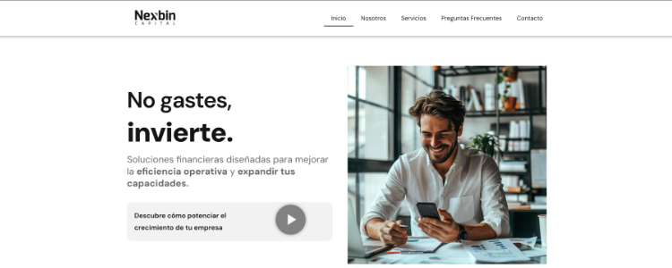 Diseño de Páginas Web 11 Nexbin onepage